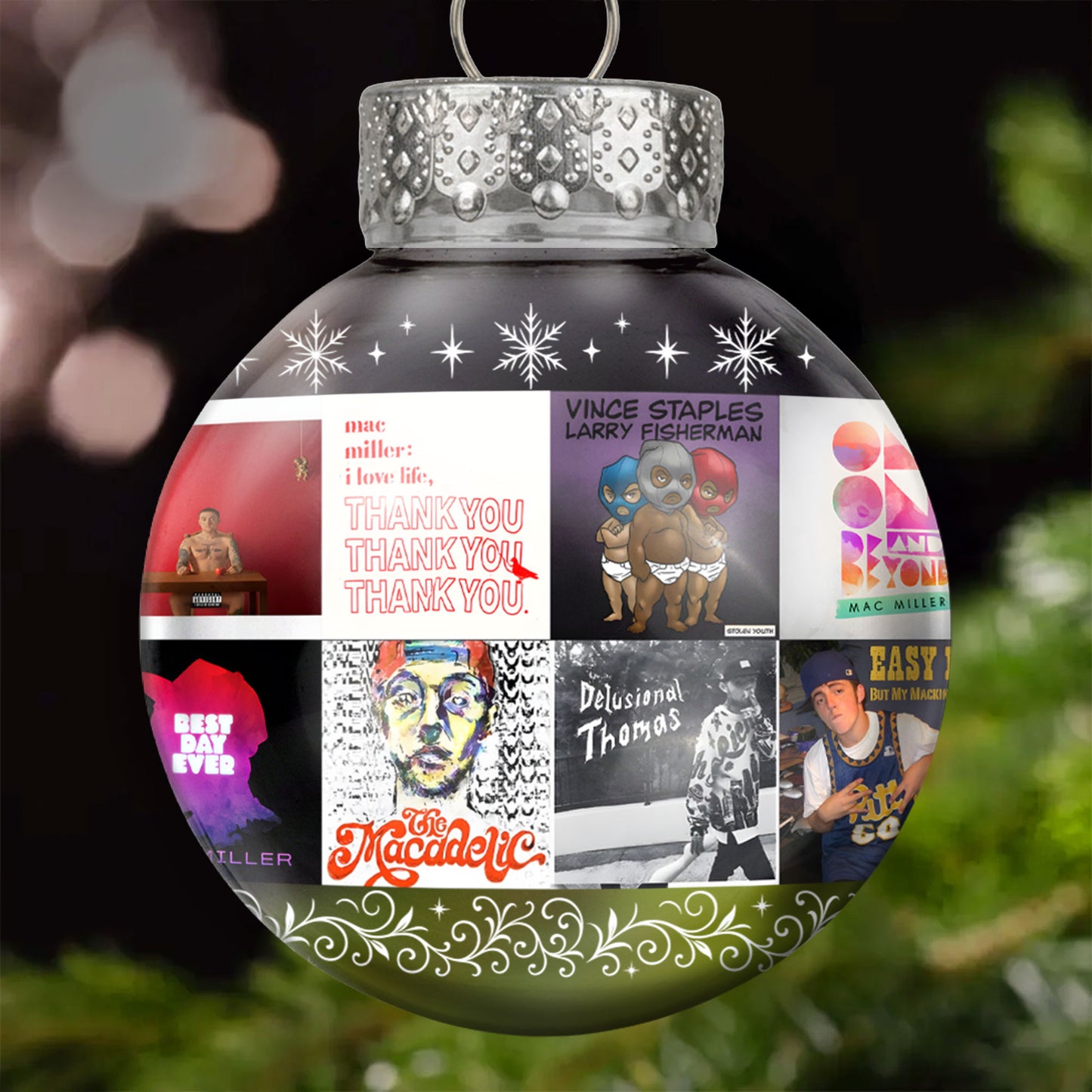 Mac Miller Ball Ornament – A Tribute to Timeless Vibes and Soulful Sound
