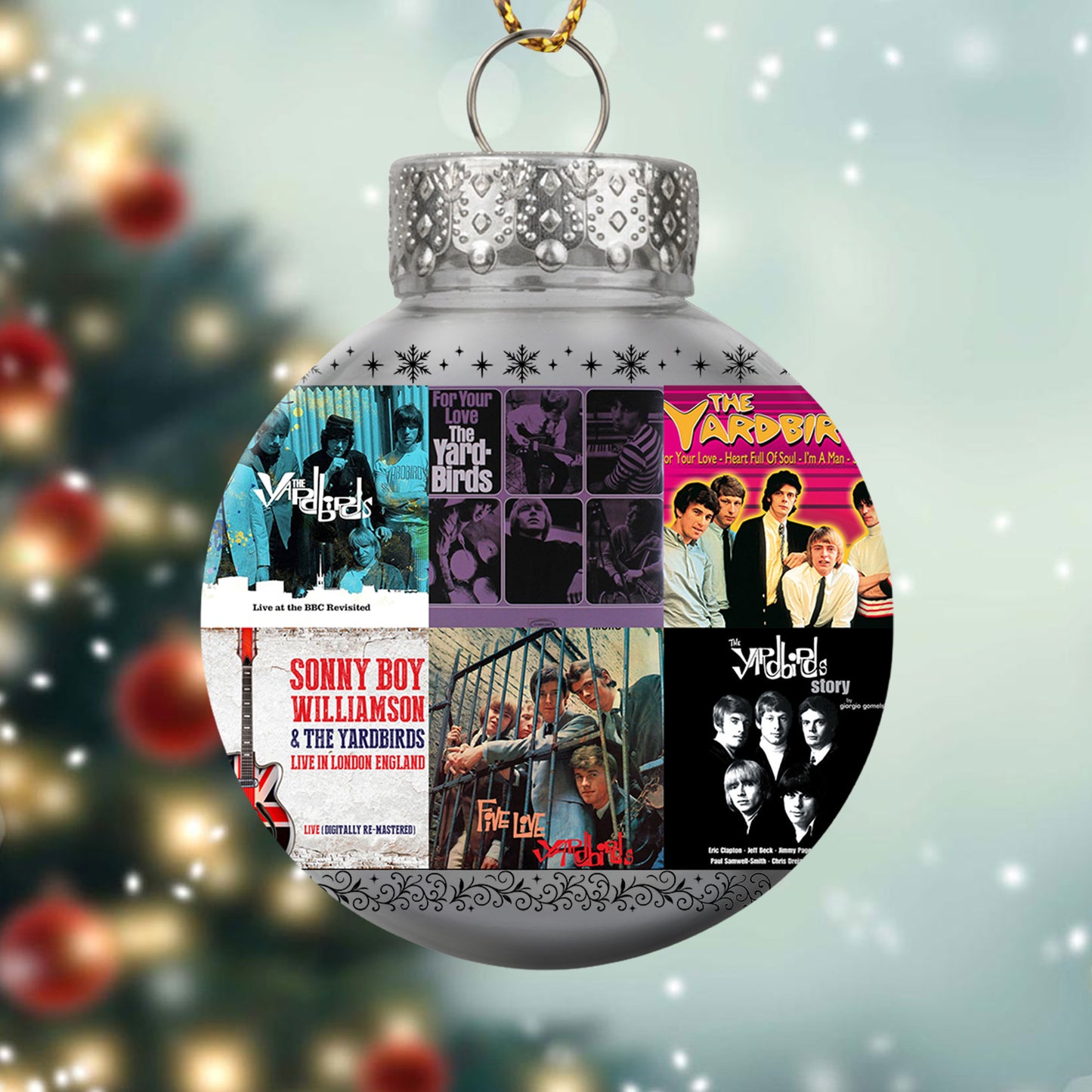 The Yardbirds Album Collage Ornament – Classic Rock Christmas Decoration