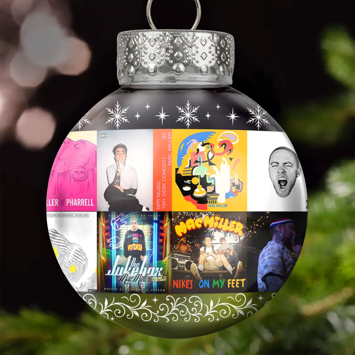 Mac Miller Ball Ornament – A Tribute to Timeless Vibes and Soulful Sound
