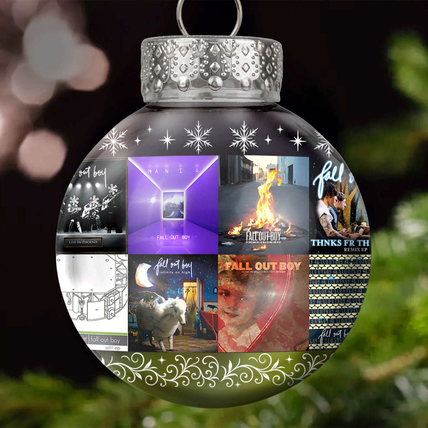 Fall Out Boy Ball Ornament – Pop Punk Energy Collection