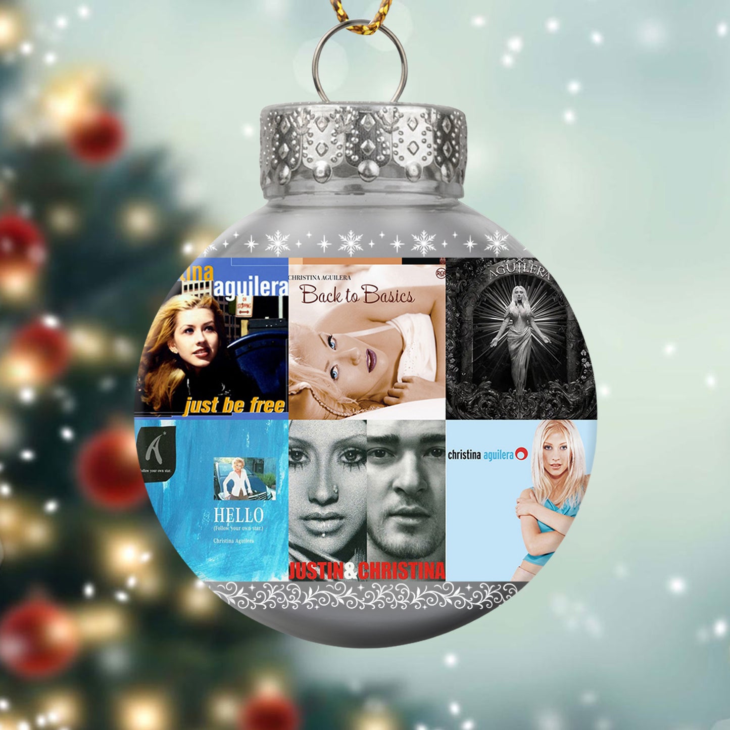 Christina Aguilera Ball Ornament – Pop Diva Elegance for the Holidays
