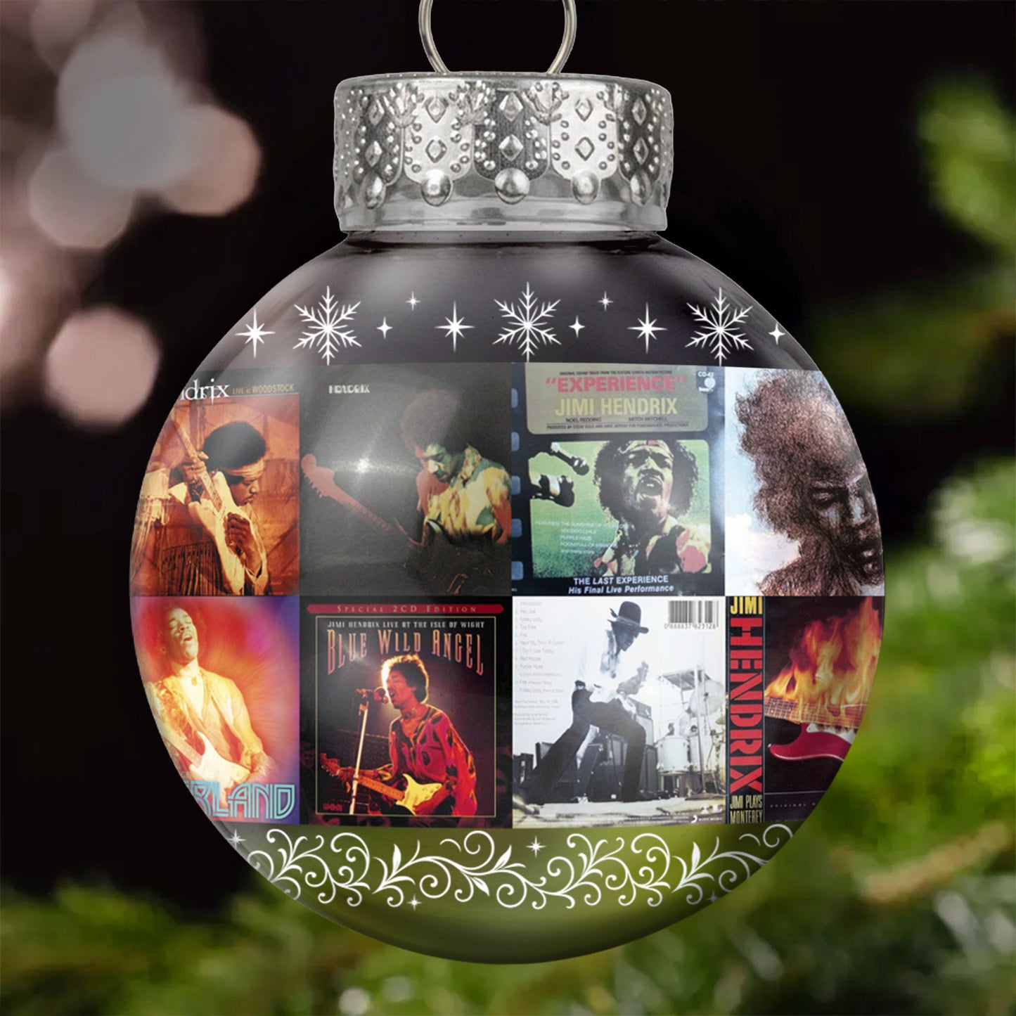 Jimi Hendrix Ball Ornament – Ignite Your Holidays with Legendary Energy