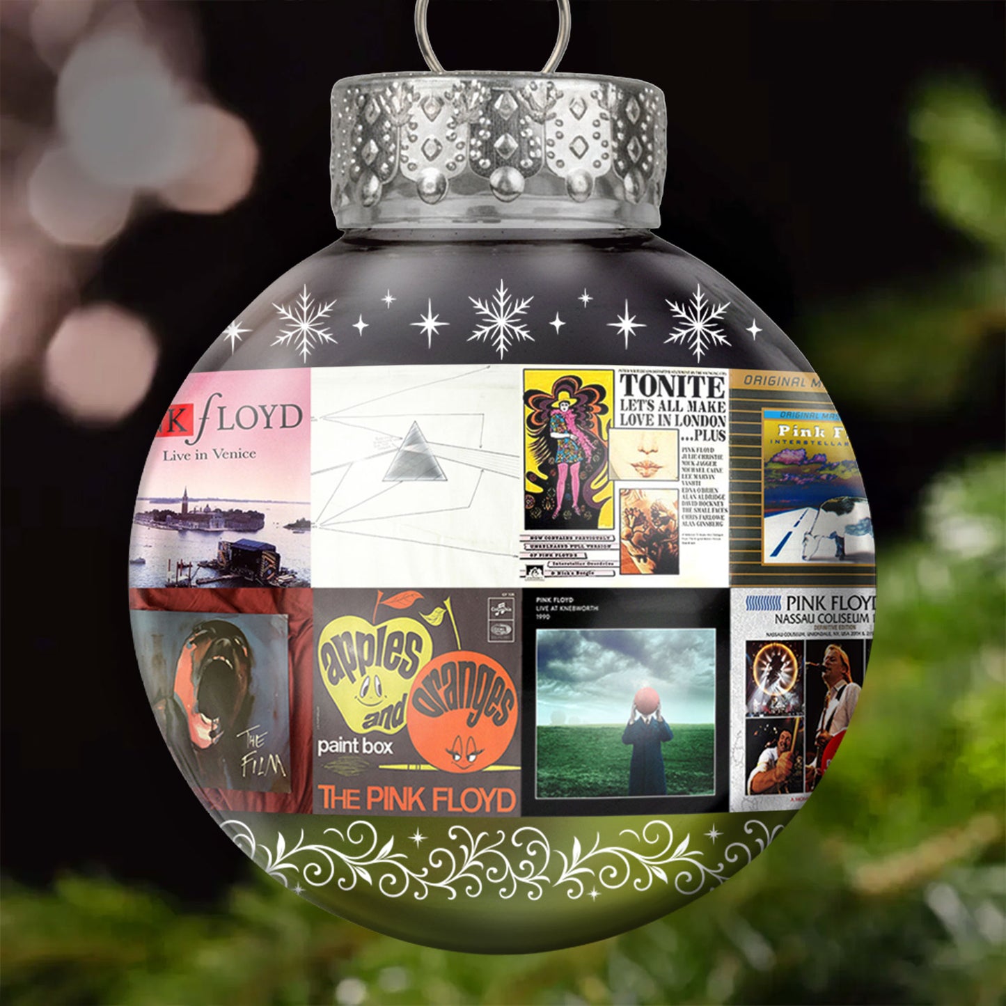 Pink Floyd Ball Ornament – A Psychedelic Tribute to Timeless Sound