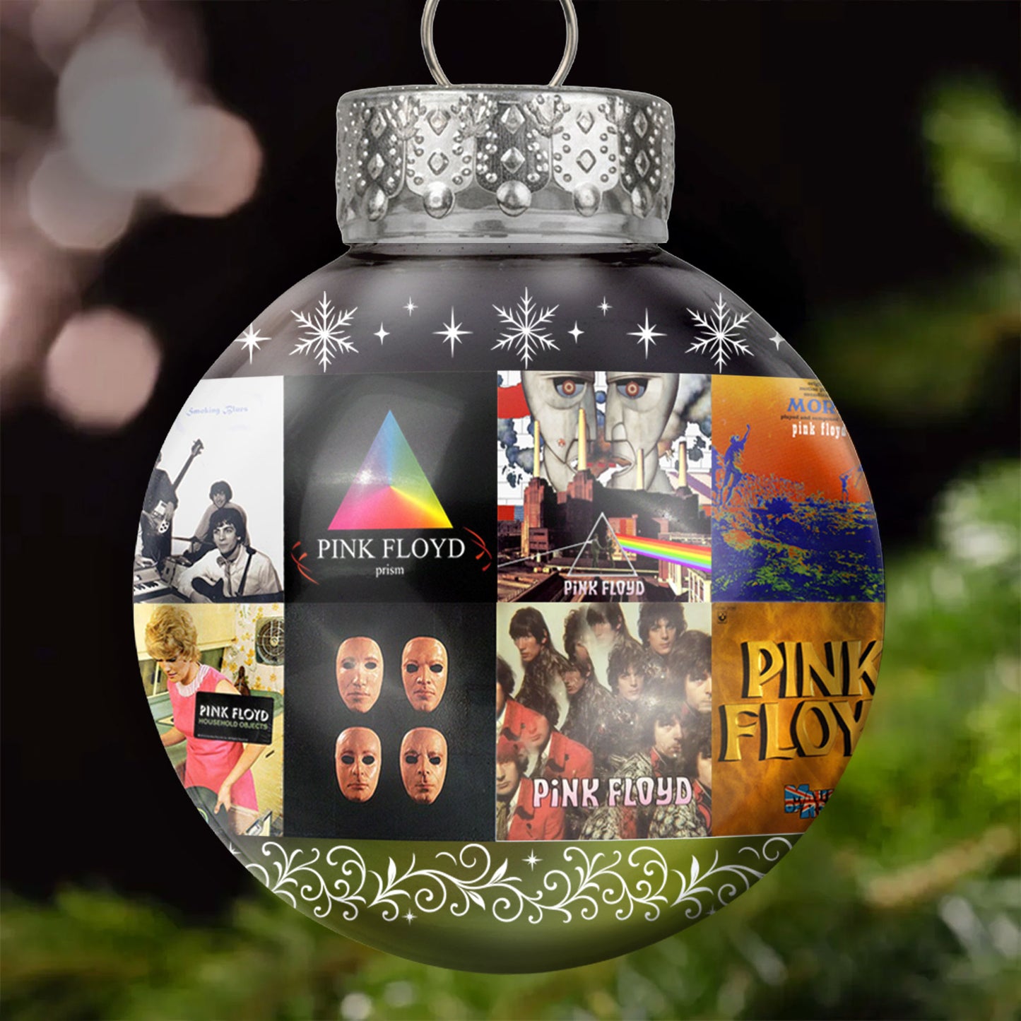 Pink Floyd Ball Ornament – A Psychedelic Tribute to Timeless Sound