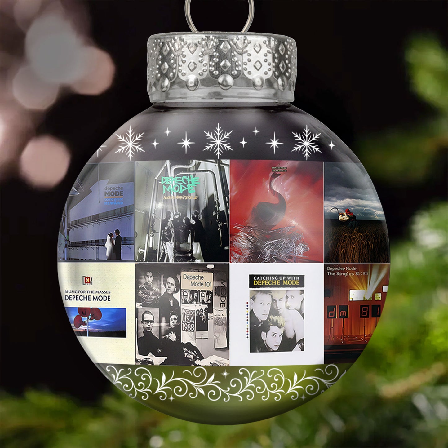 Depeche Mode Ball Ornament – A Synthwave Symphony for the Holiday Season