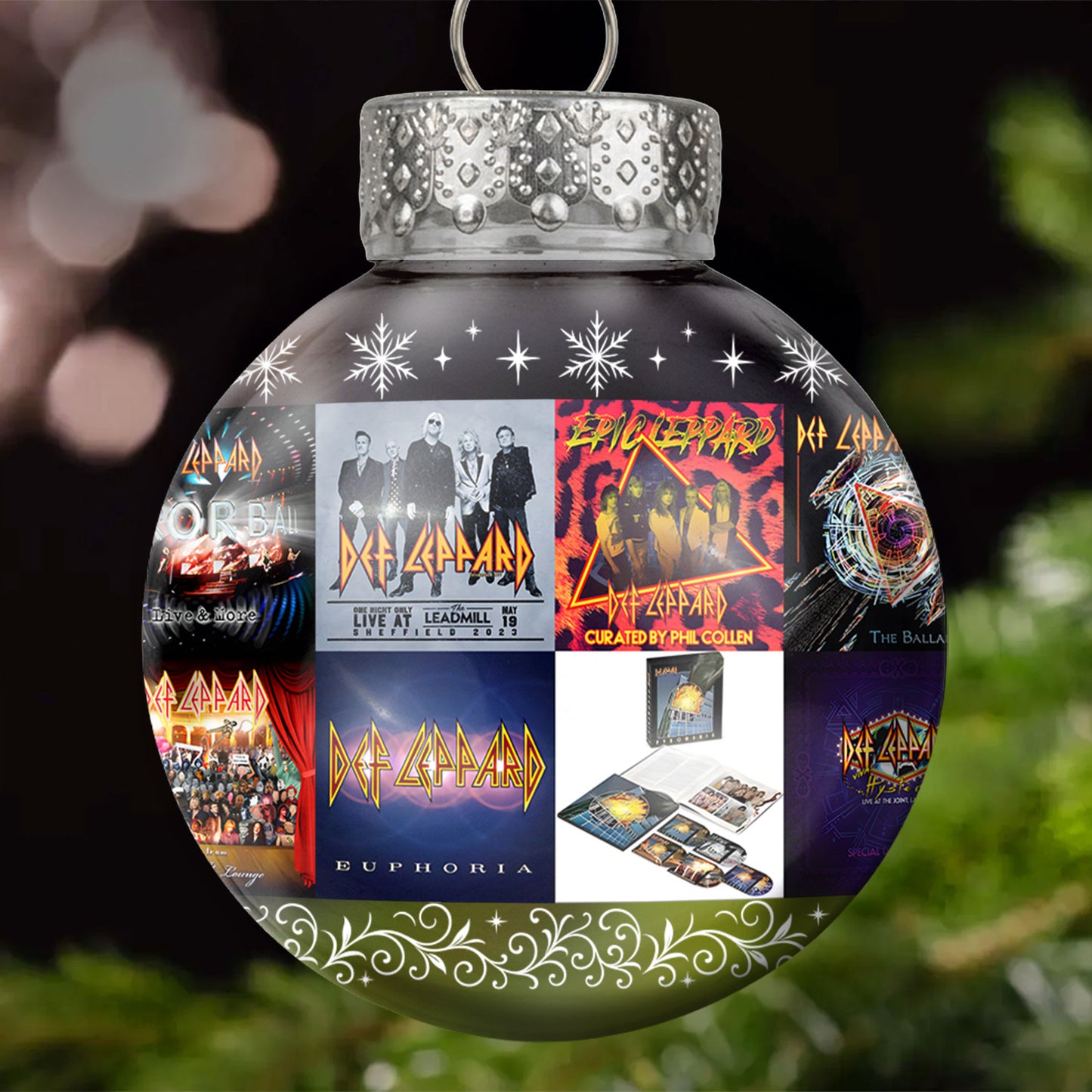 Def Leppard Ball Ornament – Rock ’n’ Roll Glory