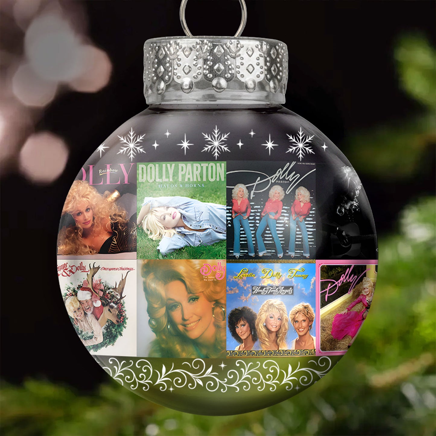 Dolly Parton Ball Ornament – A Sparkling Tribute to Country Grace and Christmas Joy