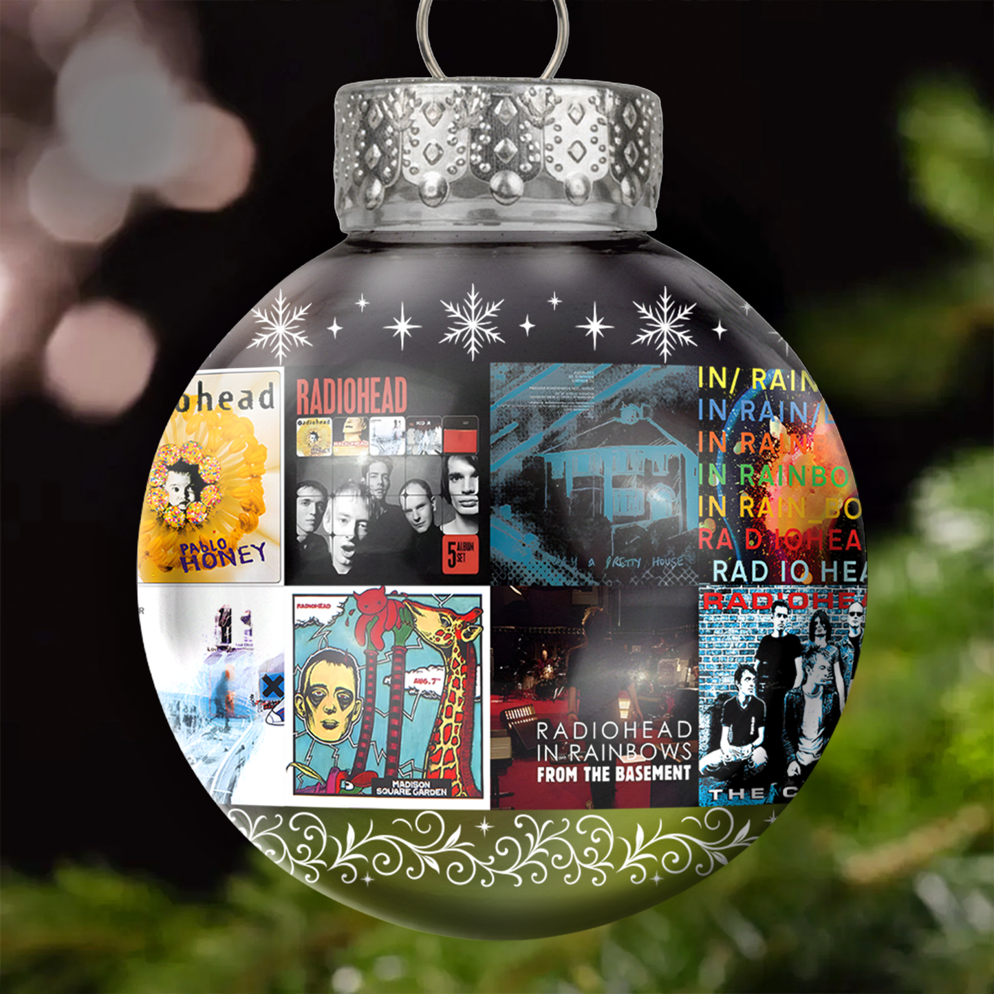 Radiohead Ball Ornament – A Tribute to Innovation, Emotion, and Alternative Spirit