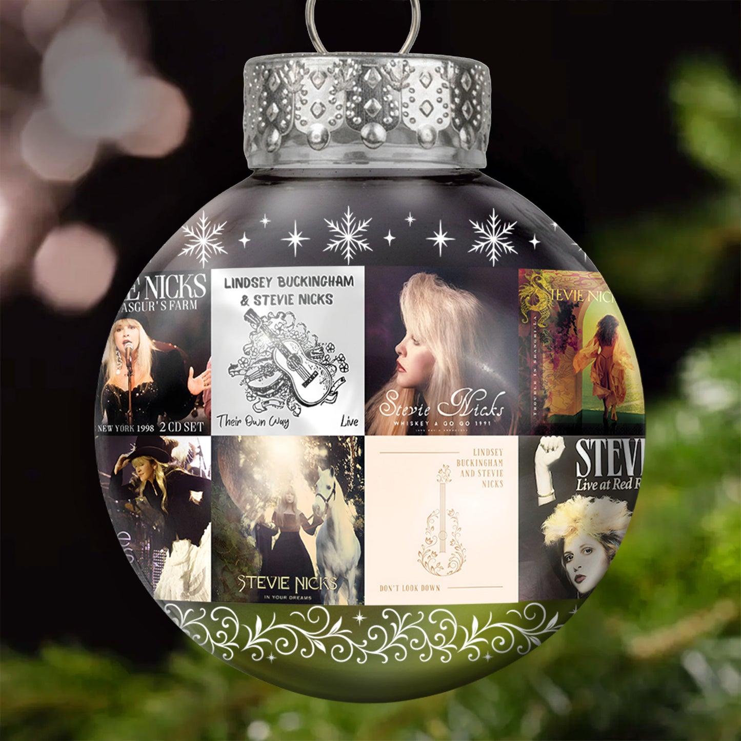 Stevie Nicks Ball Ornament – A Bohemian Tribute to the Queen of Mystical Rock