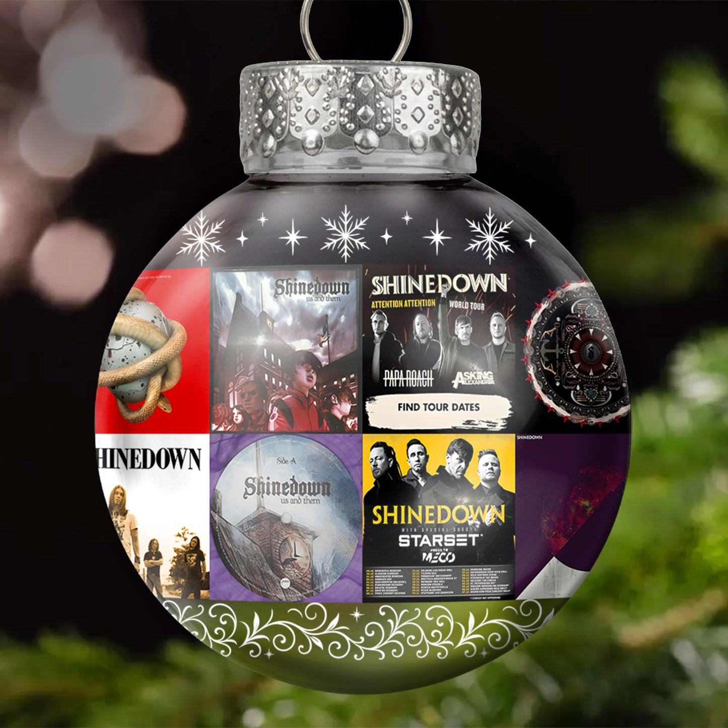 Shinedown Ball Ornament – Rock Resilience Wrapped in Holiday Glow
