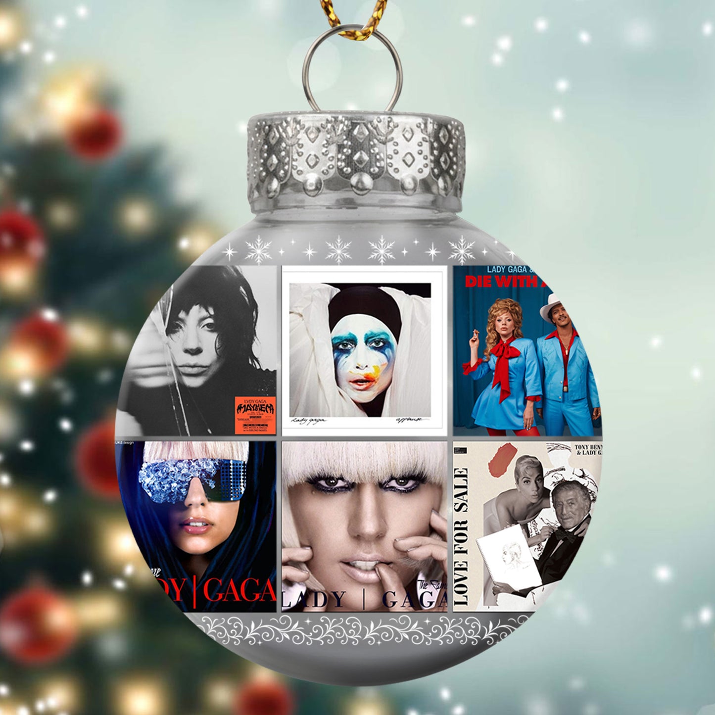 Lady Gaga Ball Ornament – A Glamorous Holiday Tribute to Pop Royalty