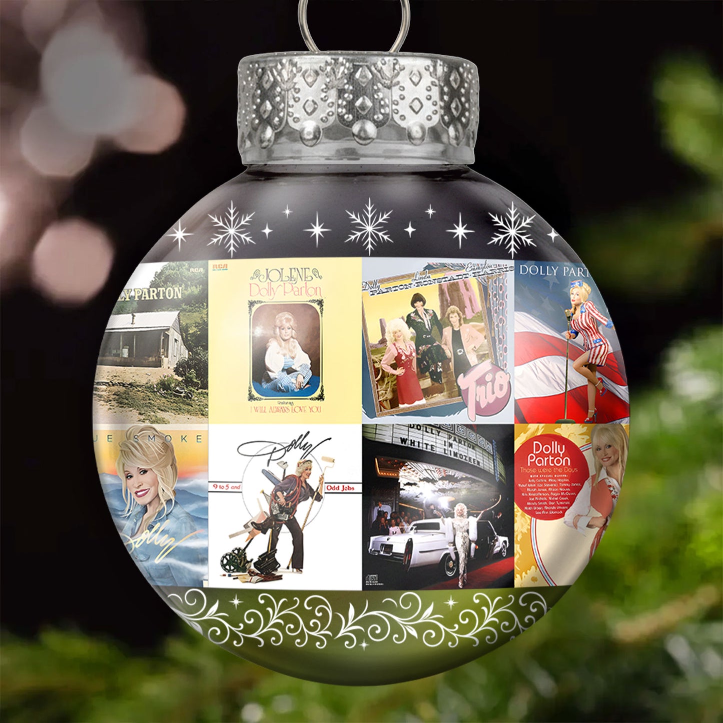 Dolly Parton Ball Ornament – A Sparkling Tribute to Country Grace and Christmas Joy