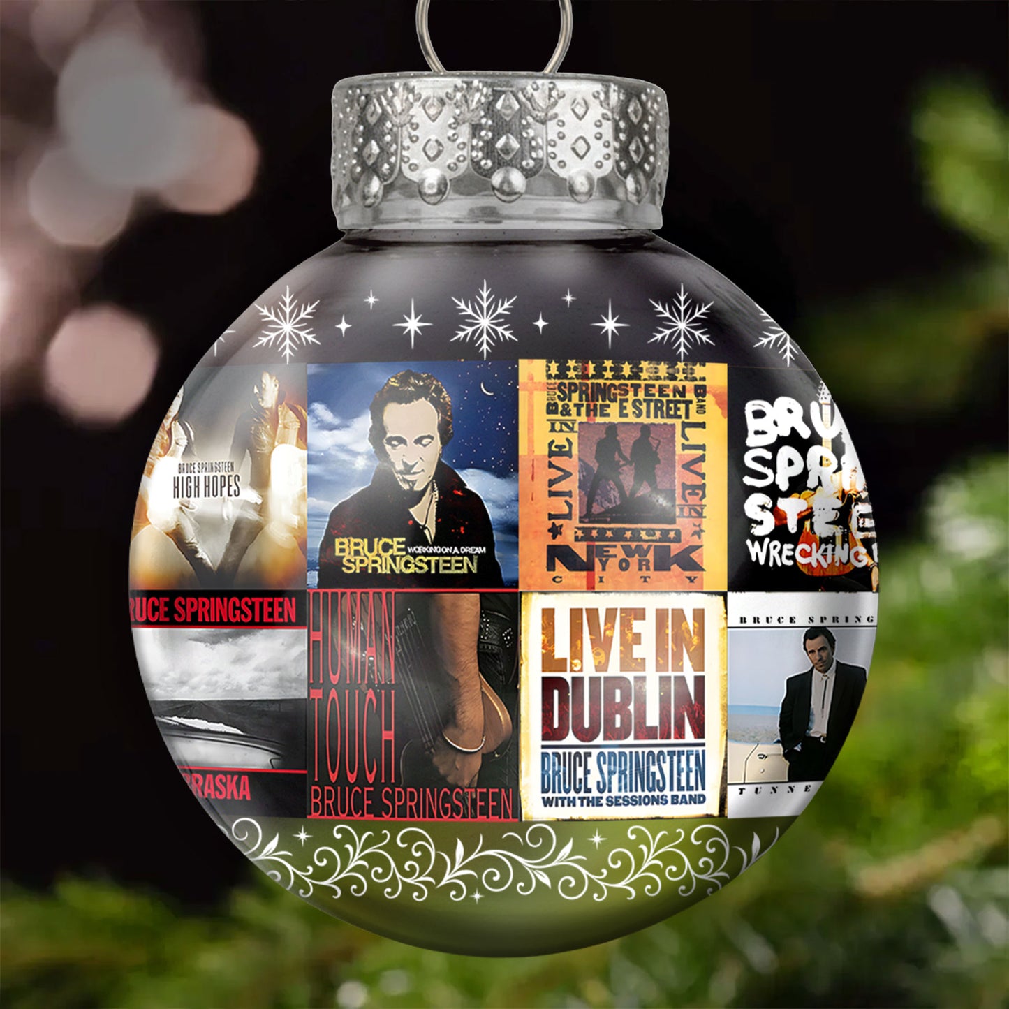 Bruce Springsteen Ball Ornament – A Tribute to The Boss and the Spirit of Rock