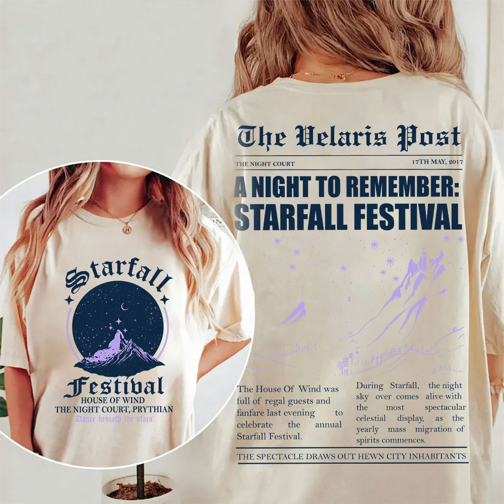 "Starfall Festival" Night Court Tee - Starfall shirt