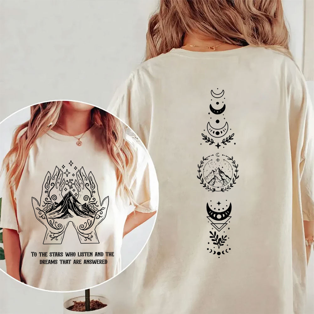 "To the Stars Who Listen" Celestial Fantasy Tee