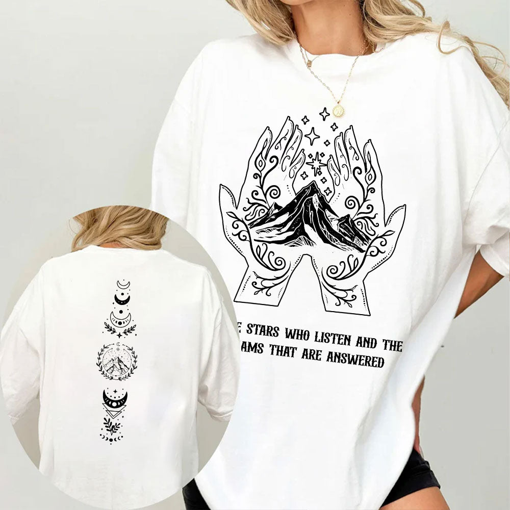 "To the Stars Who Listen" Celestial Fantasy Tee