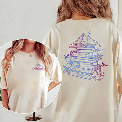 Bookish Mountains Tee – For Fans of SJM’s Worlds Shirt