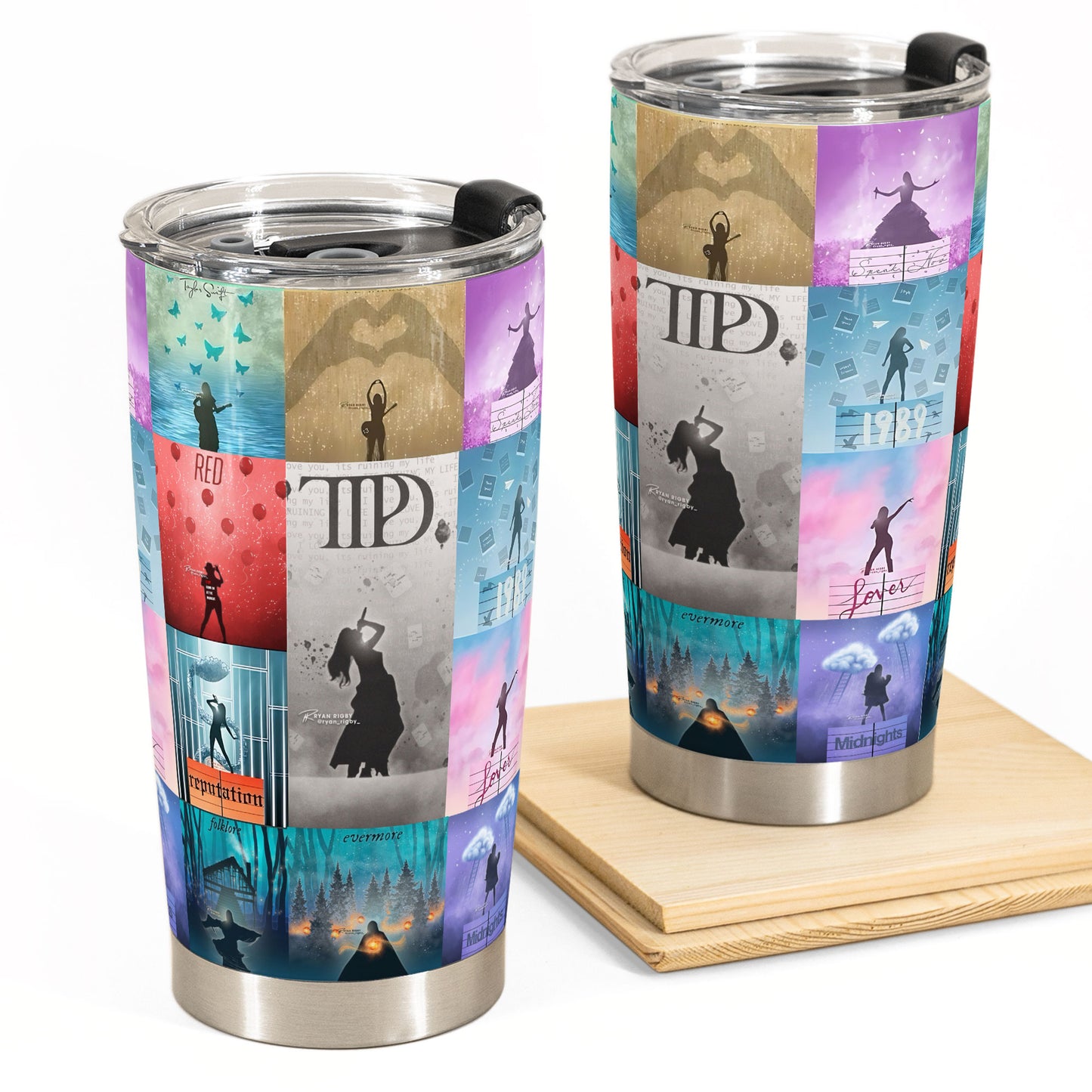 🌟 Taylor Swift Album Tumbler – 20oz Stainless Steel Travel Cup 🌟