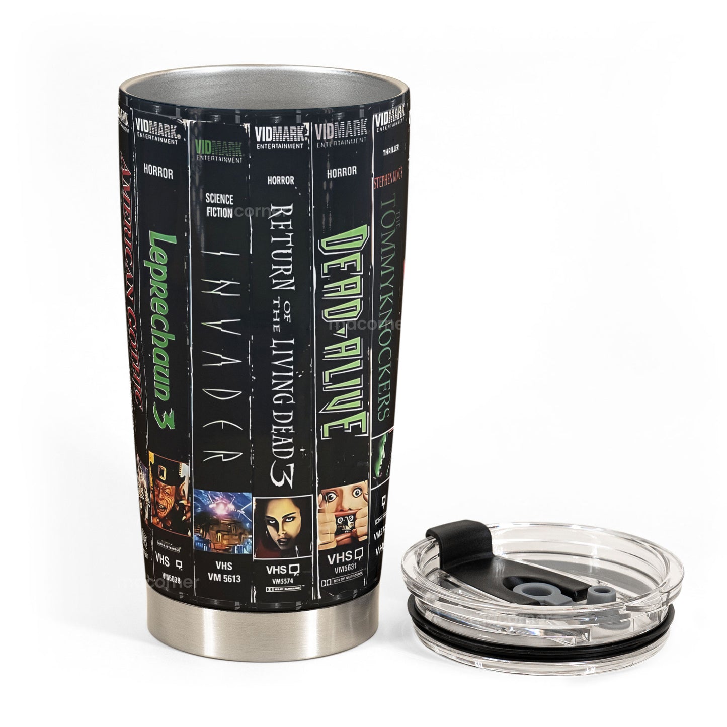 Obscure VHS Horror Tumbler – Cult Classics From the Dark Side Tumbler 20oz 40oz