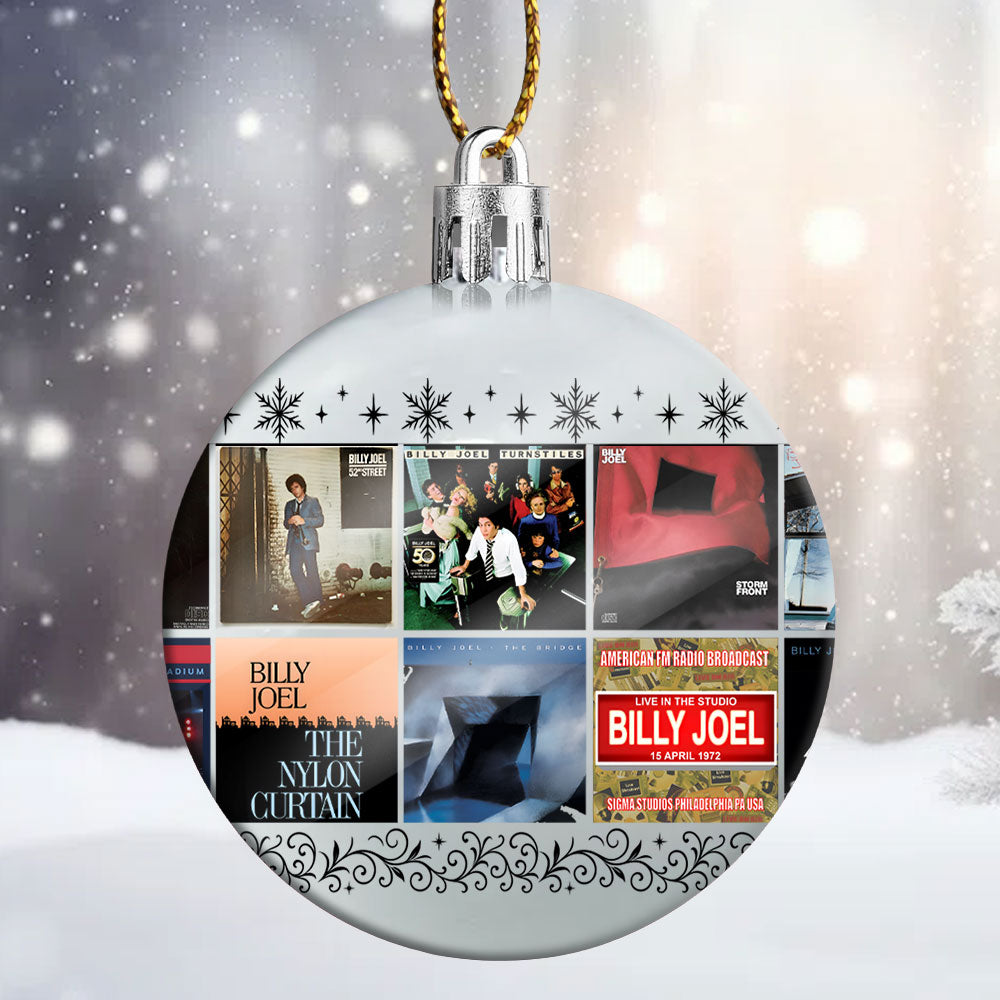 Billy Joel Ball Ornament – A Piano Man’s Holiday Melody in Every Shine