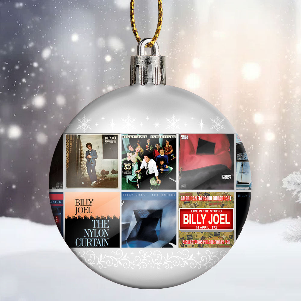 Billy Joel Ball Ornament – A Piano Man’s Holiday Melody in Every Shine