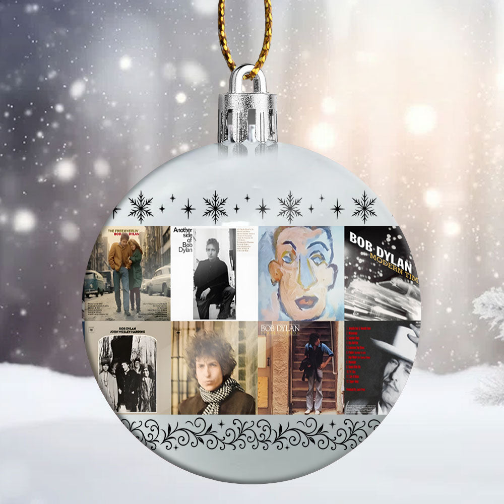Bob Dylan Ball Ornament – A Tribute to the Poet of Rock and Timeless Melody