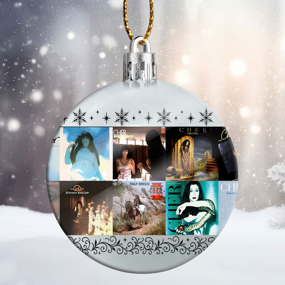 Cher Ball Ornament – A Dazzling Celebration of Glamour, Strength, and Timeless Hits