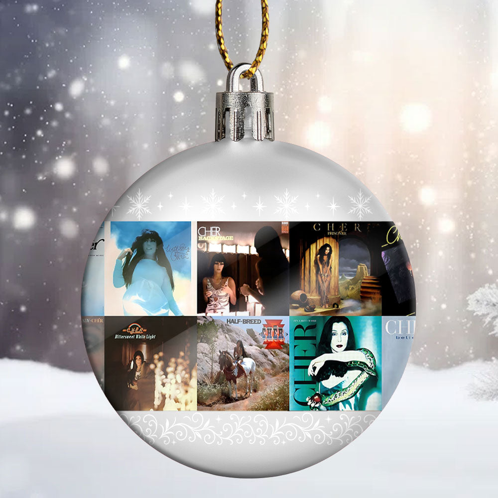 Cher Ball Ornament – A Dazzling Celebration of Glamour, Strength, and Timeless Hits
