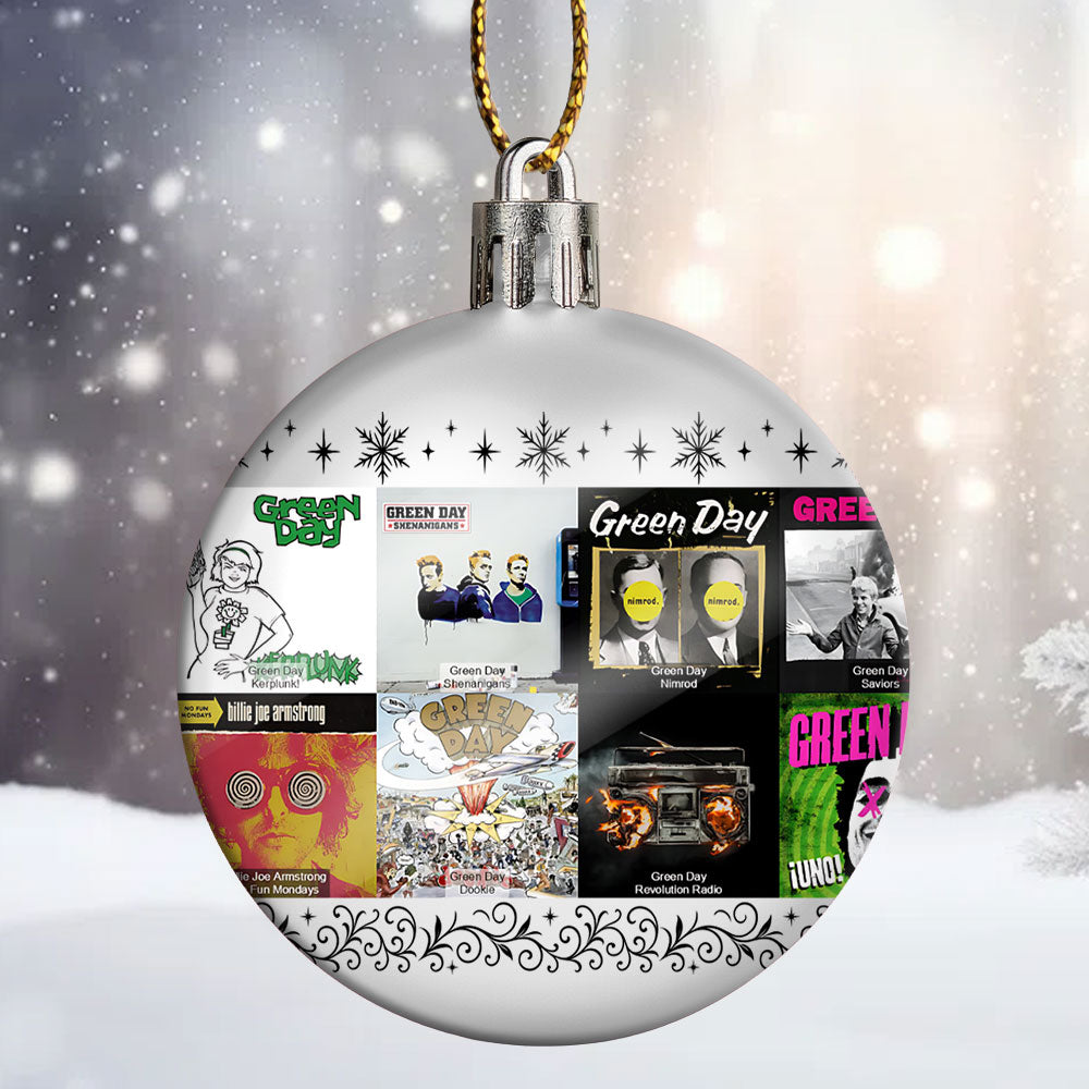 Green Day Ball Ornament – Rock the Holidays with Punk Spirit