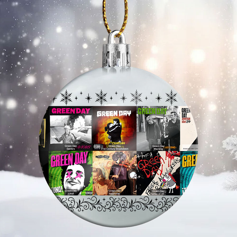 Green Day Ball Ornament – Rock the Holidays with Punk Spirit