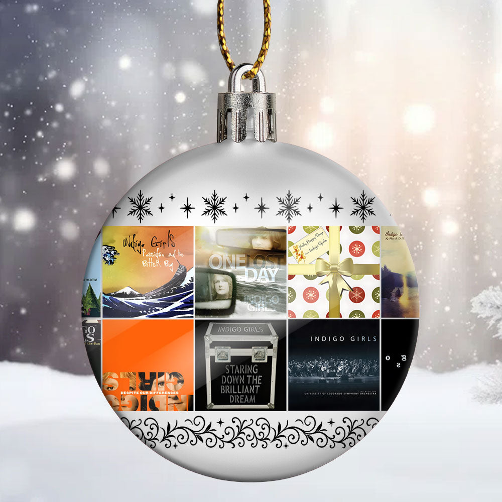 Indigo Girls Ornament – Folk Harmony in Holiday Glow