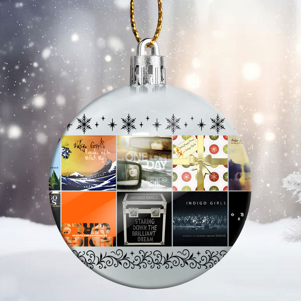 Indigo Girls Ornament – Folk Harmony in Holiday Glow