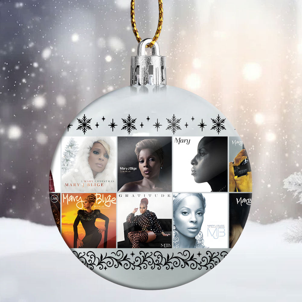 Mary J. Blige Ball Ornament – The Queen of Hip-Hop Soul