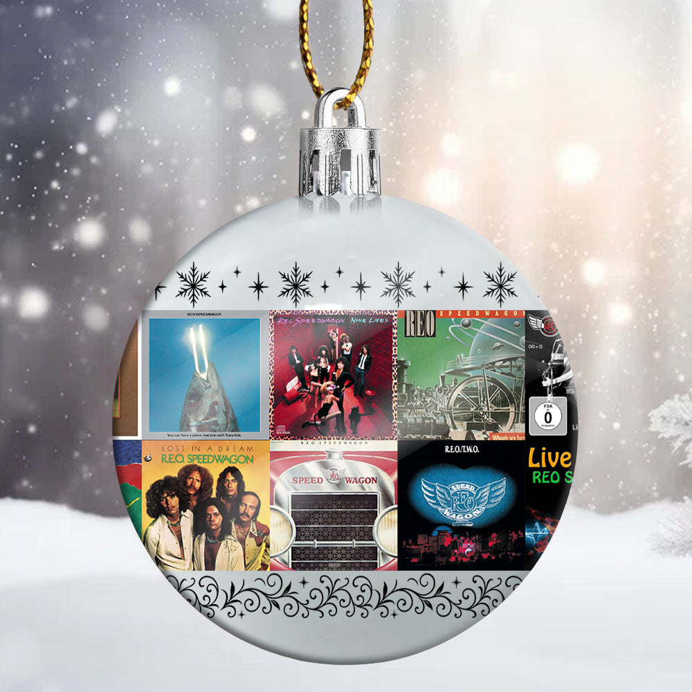 REO Speedwagon Ball Ornament – Rockin’ the Holidays with Timeless Hits
