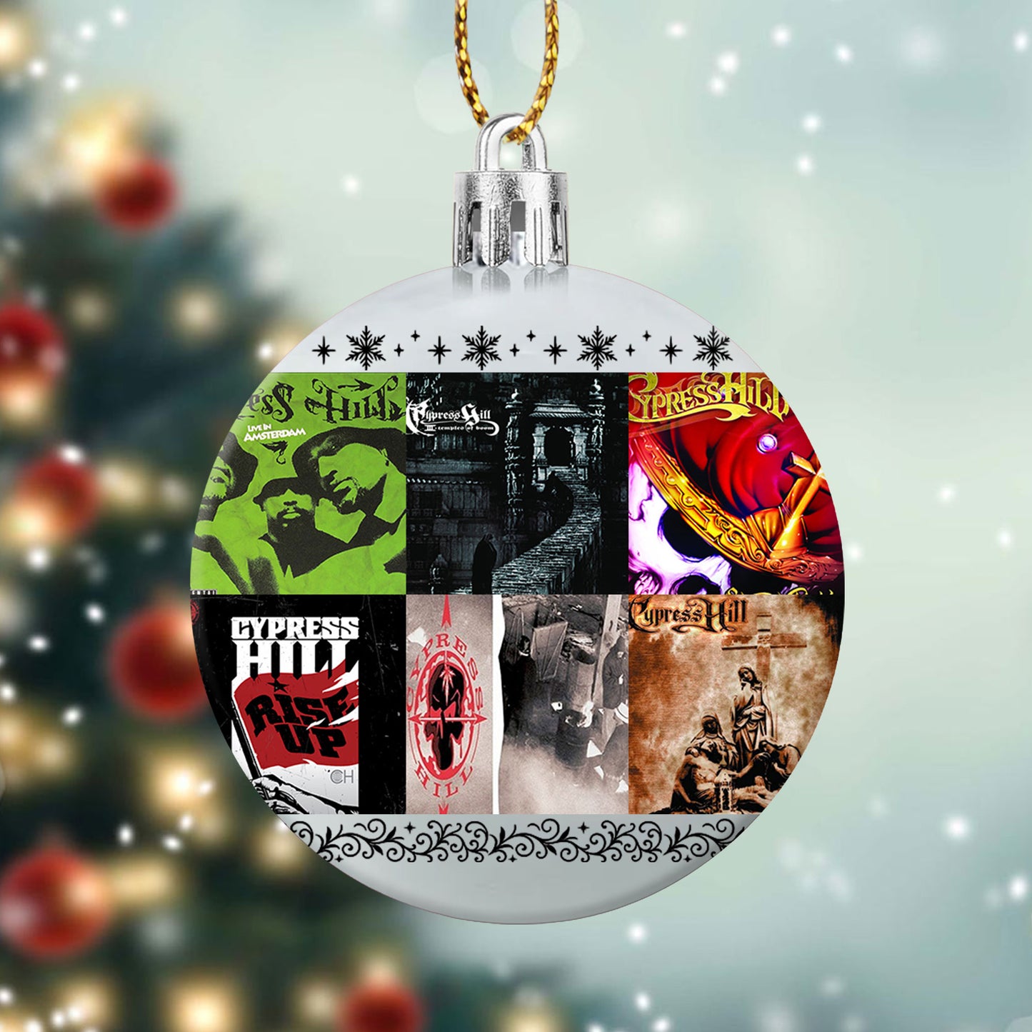 Cypress Hill Album Covers Christmas Ball Ornament