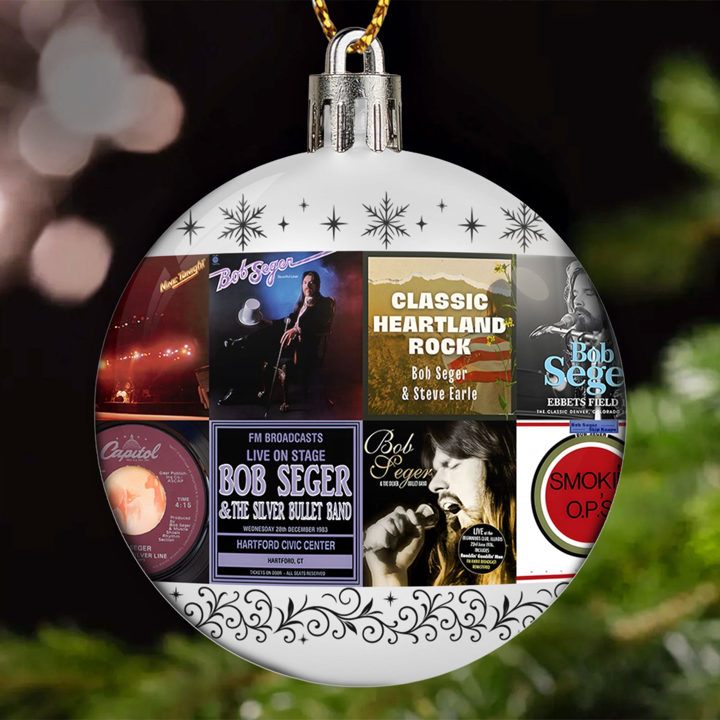 Bob Seger Ball Ornament – Classic Rock Spirit