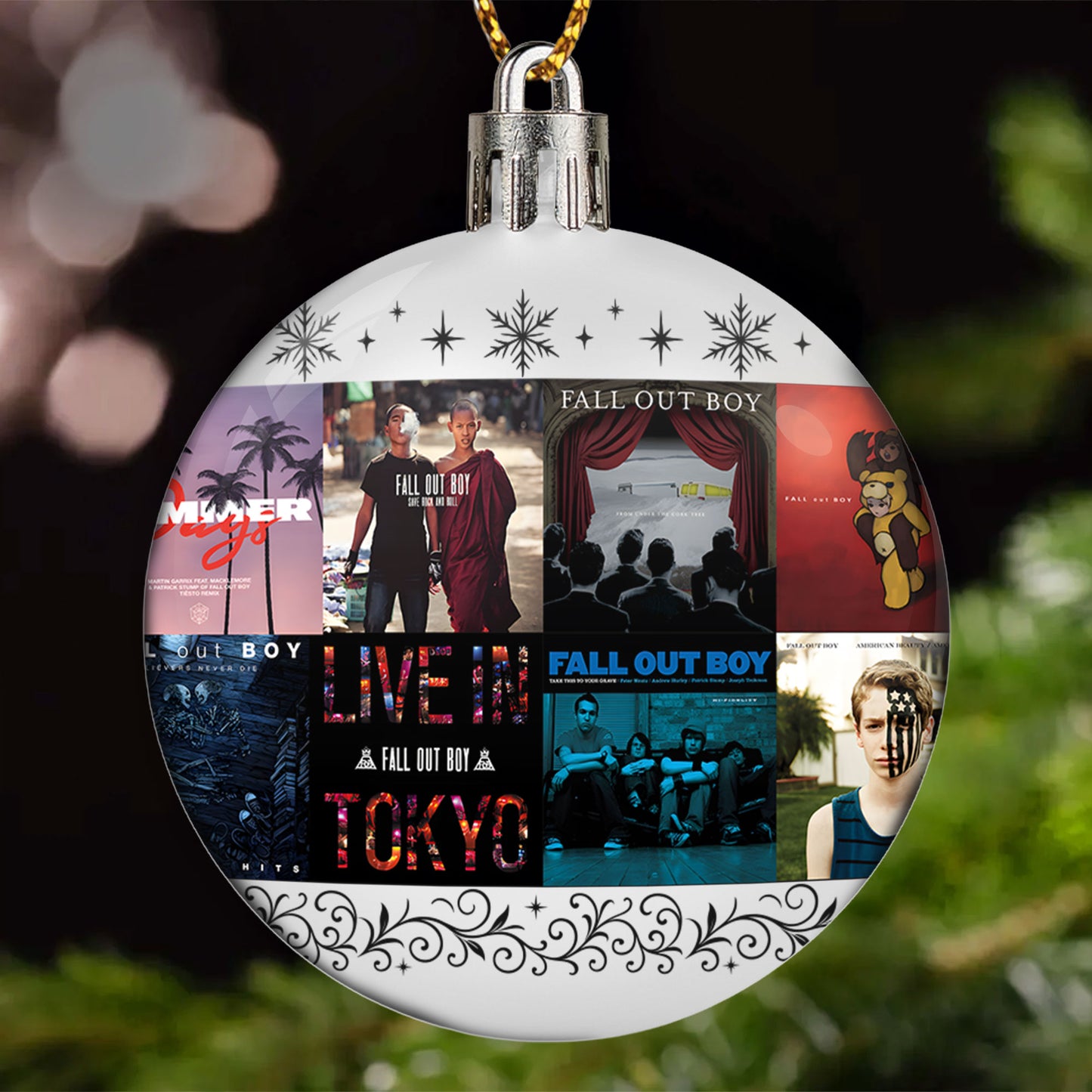 Fall Out Boy Ball Ornament – Pop Punk Energy Collection