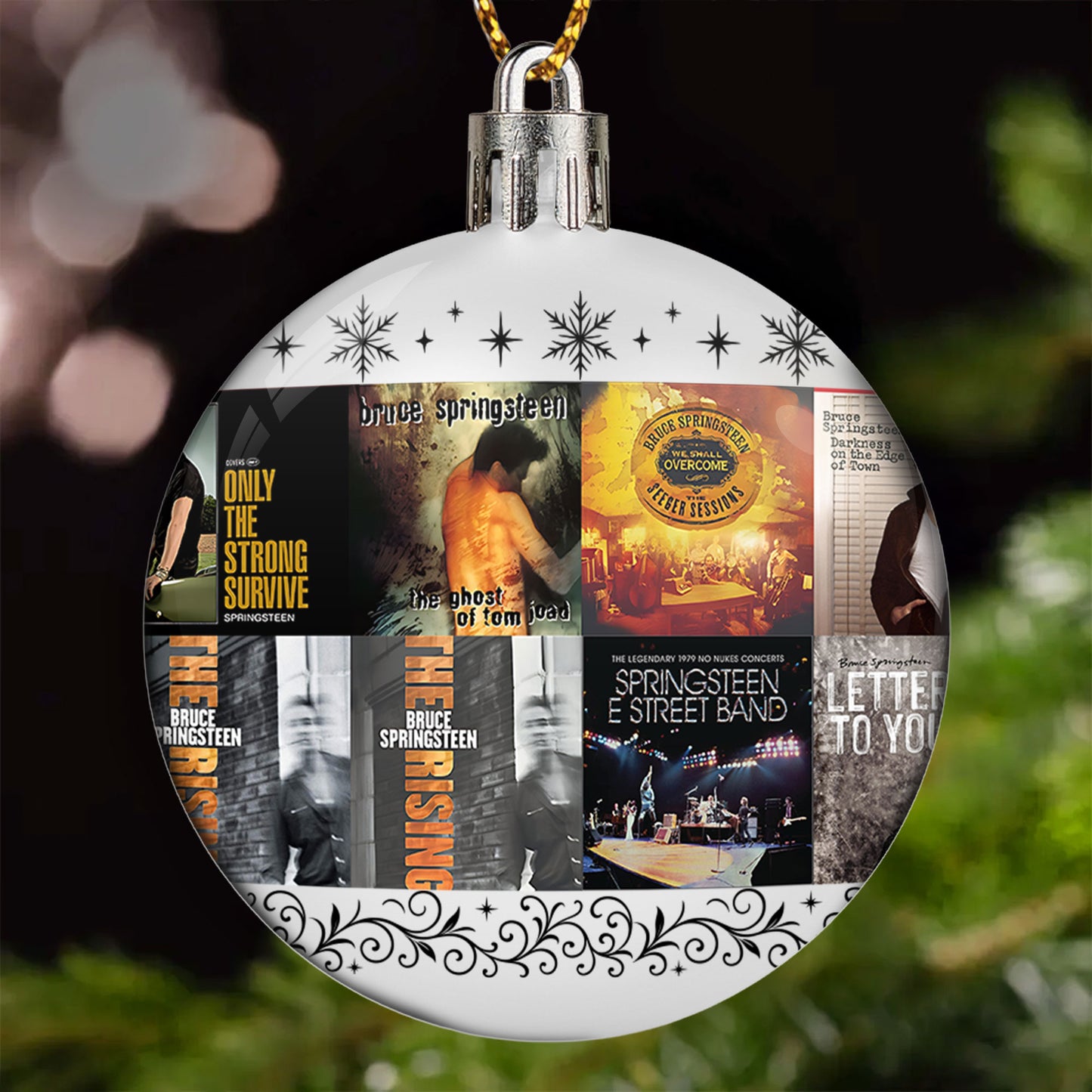 Bruce Springsteen Ball Ornament – A Tribute to The Boss and the Spirit of Rock