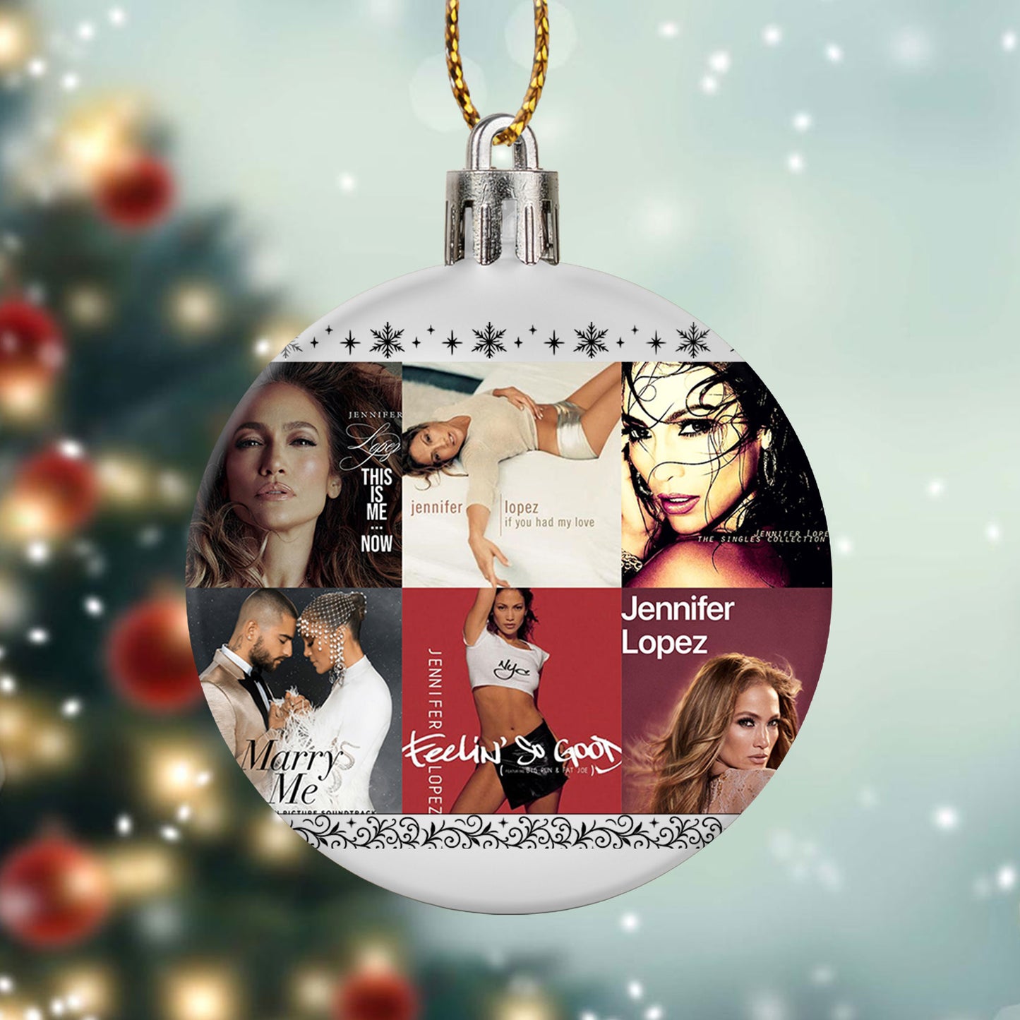Jennifer Lopez Ball Ornament – Shine Bright with Pop Glamour