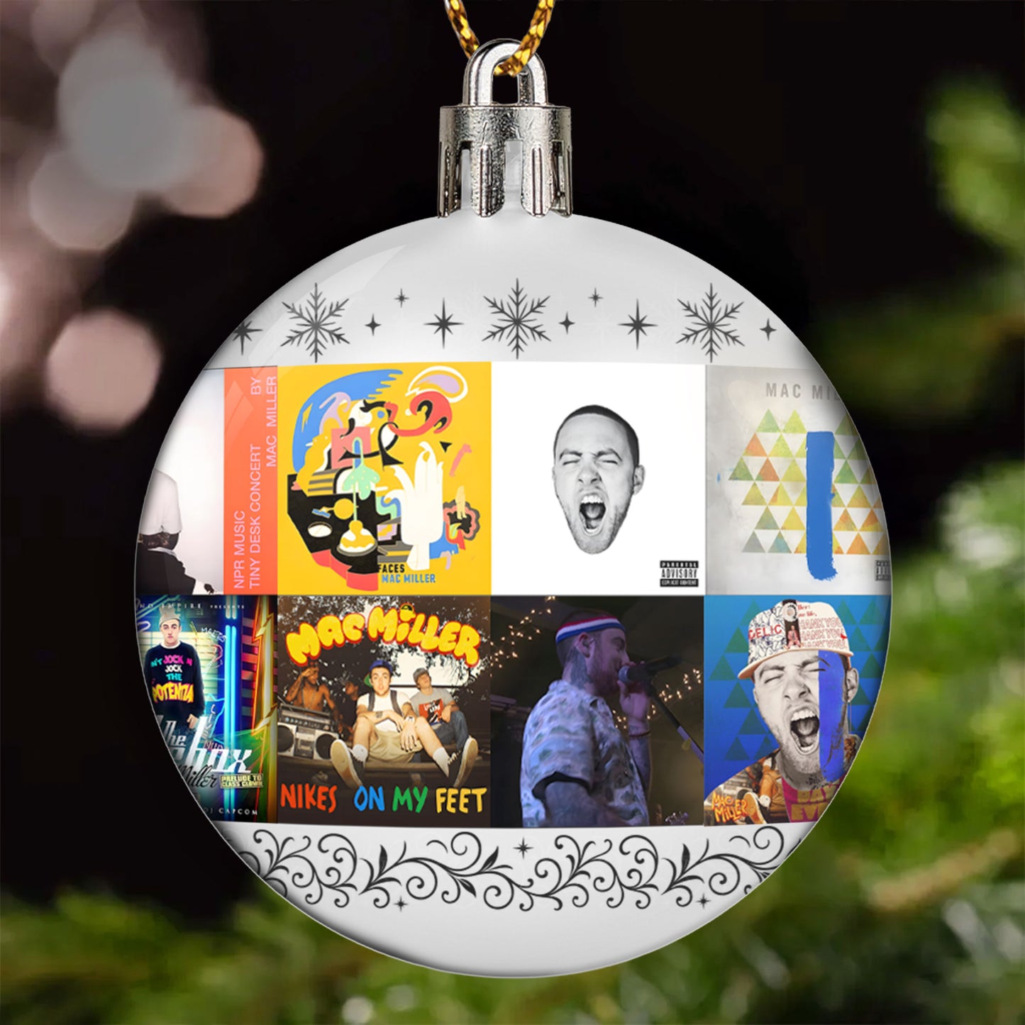 Mac Miller Ball Ornament – A Tribute to Timeless Vibes and Soulful Sound