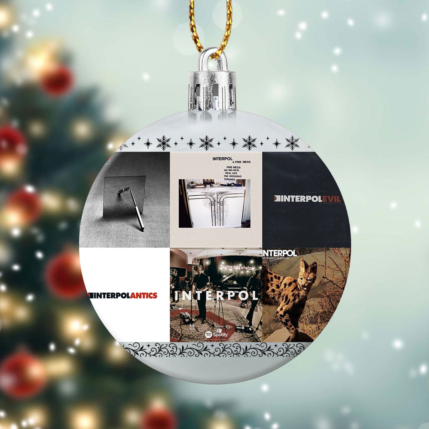 Interpol Ball Ornament – Celebrate the Cool Edge of Indie Rock