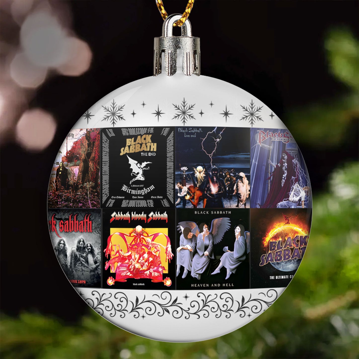 Black Sabbath Ball Ornament – Celebrate the Pioneers of Heavy Metal