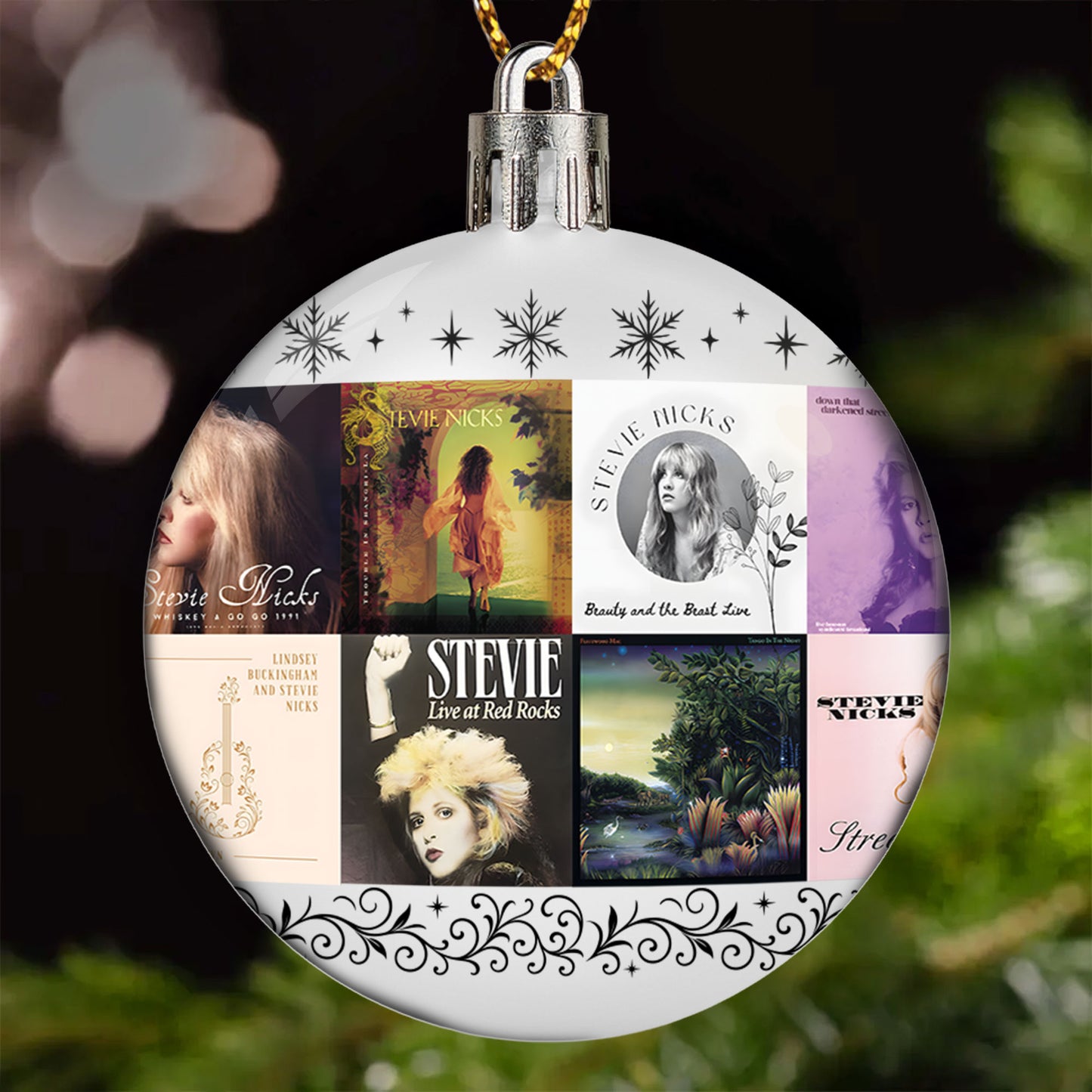 Stevie Nicks Ball Ornament – A Bohemian Tribute to the Queen of Mystical Rock