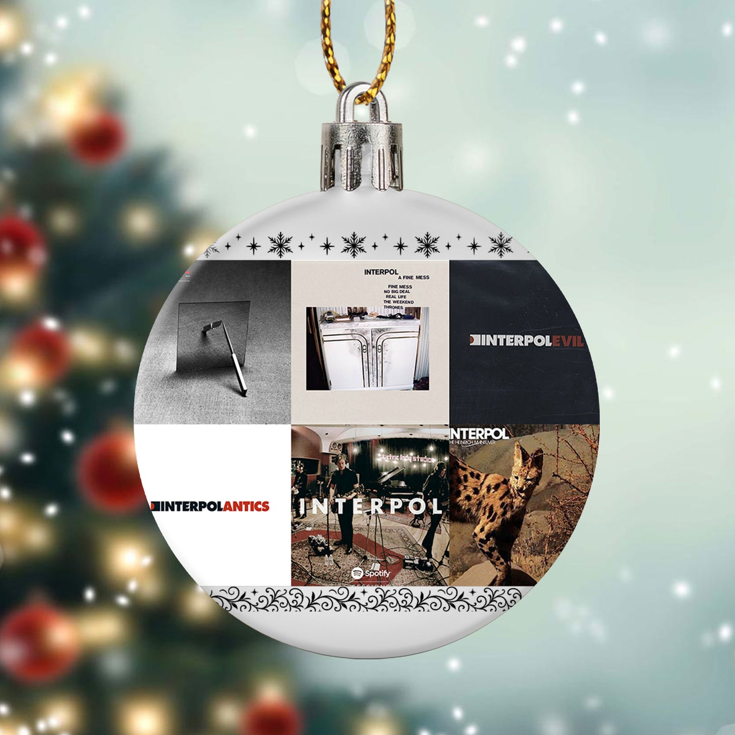 Interpol Ball Ornament – Celebrate the Cool Edge of Indie Rock