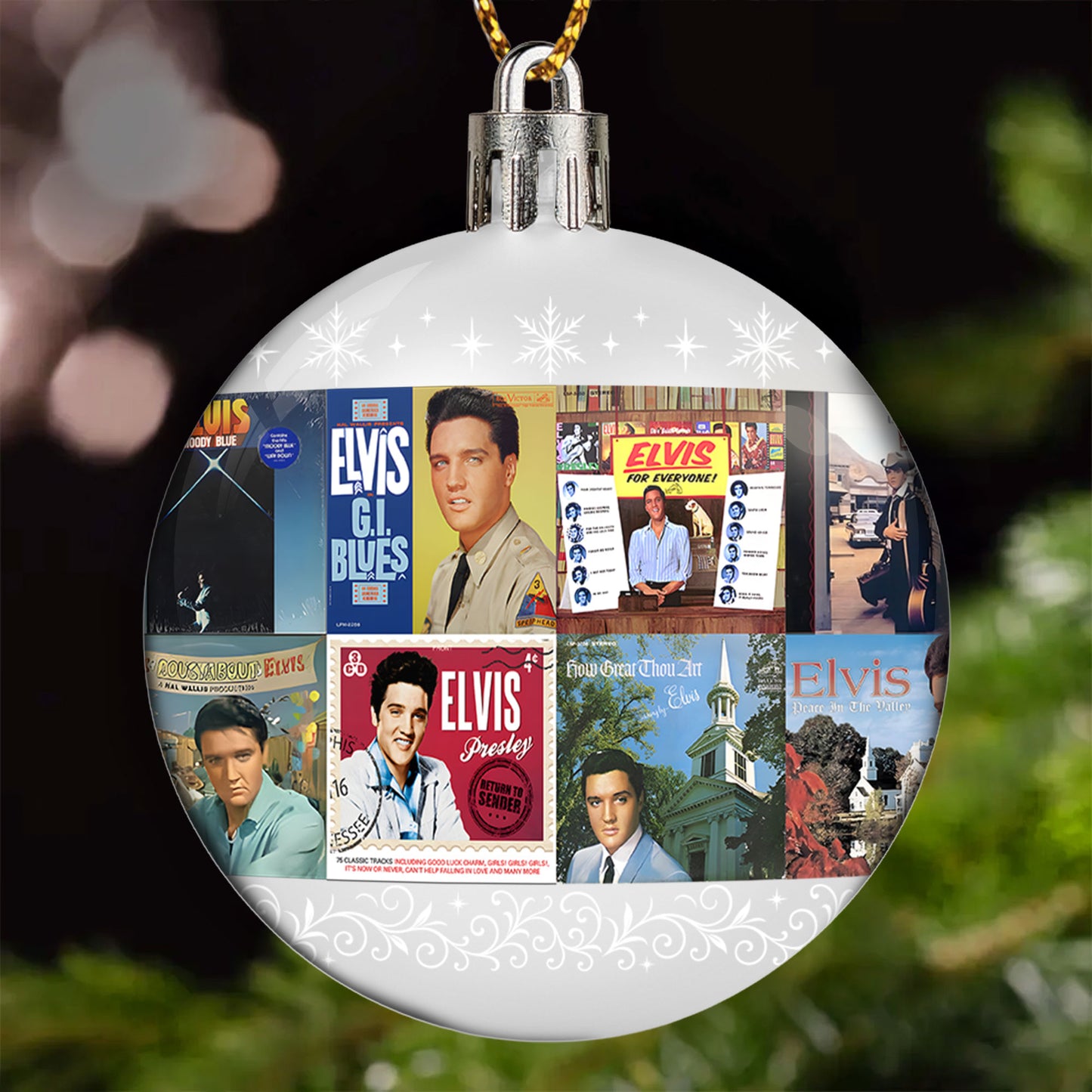 Elvis Presley Ball Ornament – A Rock ’n’ Roll Legend Wrapped in Holiday Spirit
