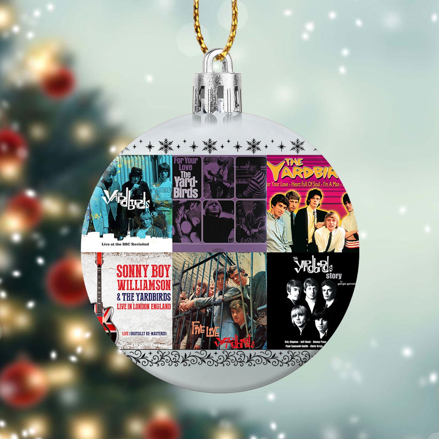 The Yardbirds Album Collage Ornament – Classic Rock Christmas Decoration