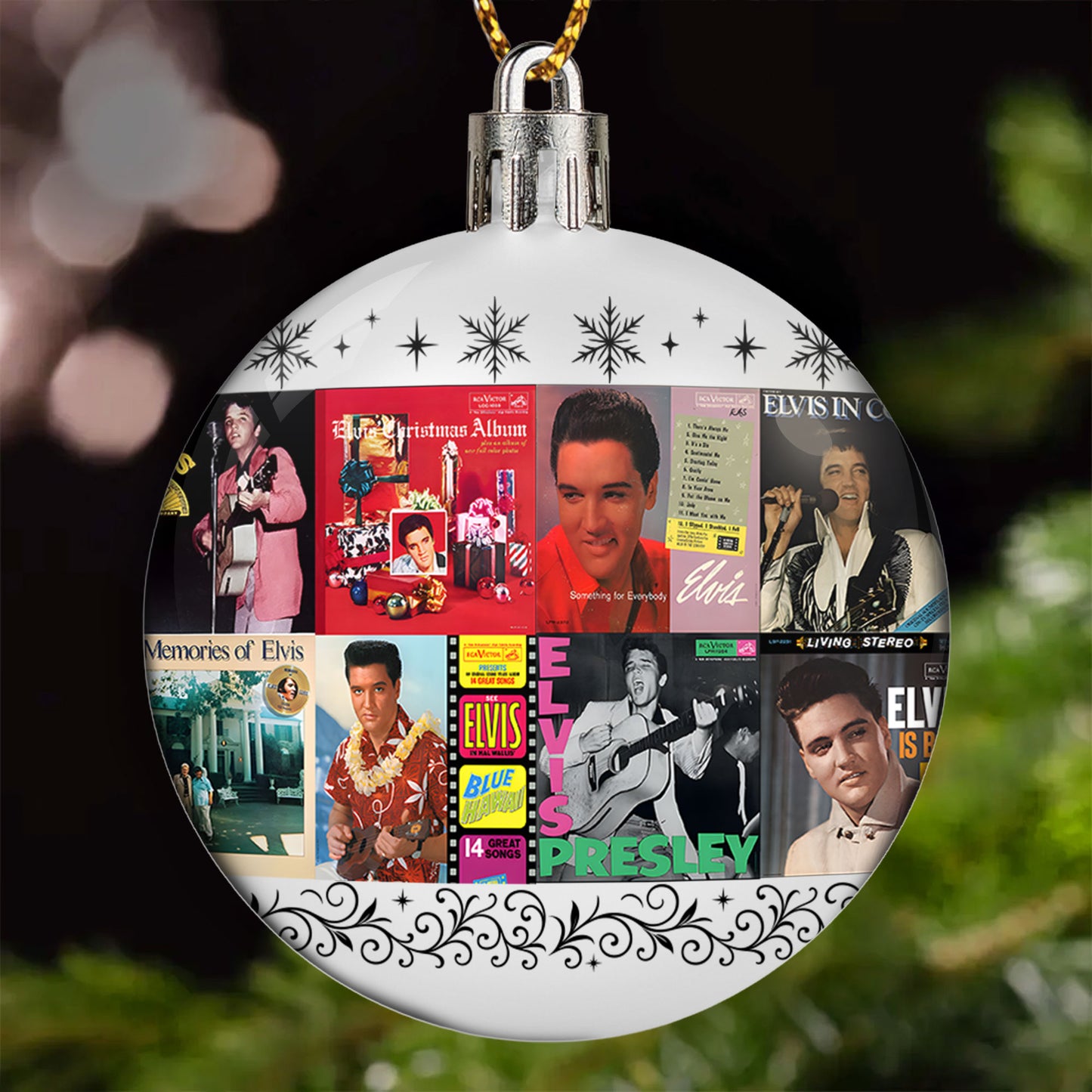 Elvis Presley Ball Ornament – A Rock ’n’ Roll Legend Wrapped in Holiday Spirit