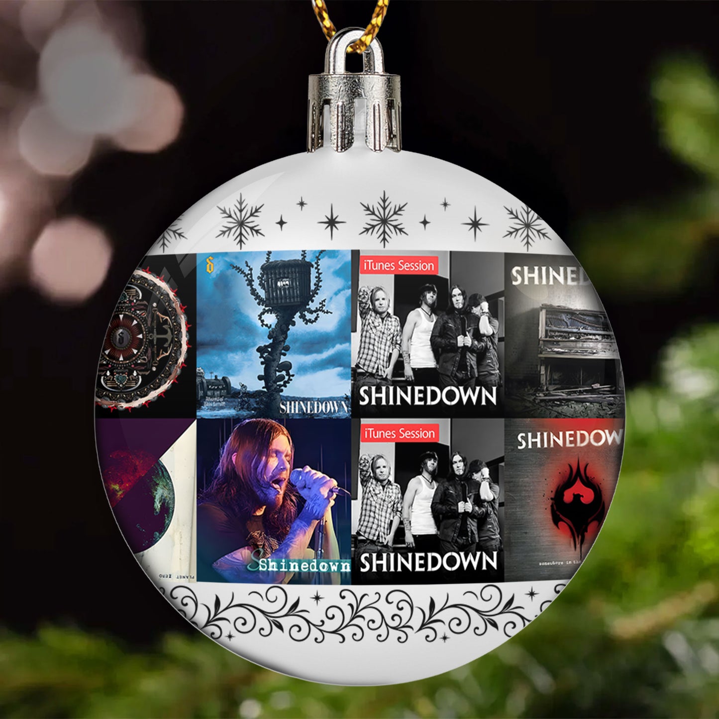 Shinedown Ball Ornament – Rock Resilience Wrapped in Holiday Glow
