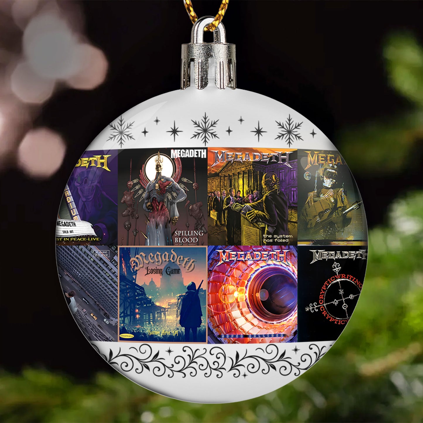 Megadeth Ball Ornament – A Heavy Metal Christmas Keepsake