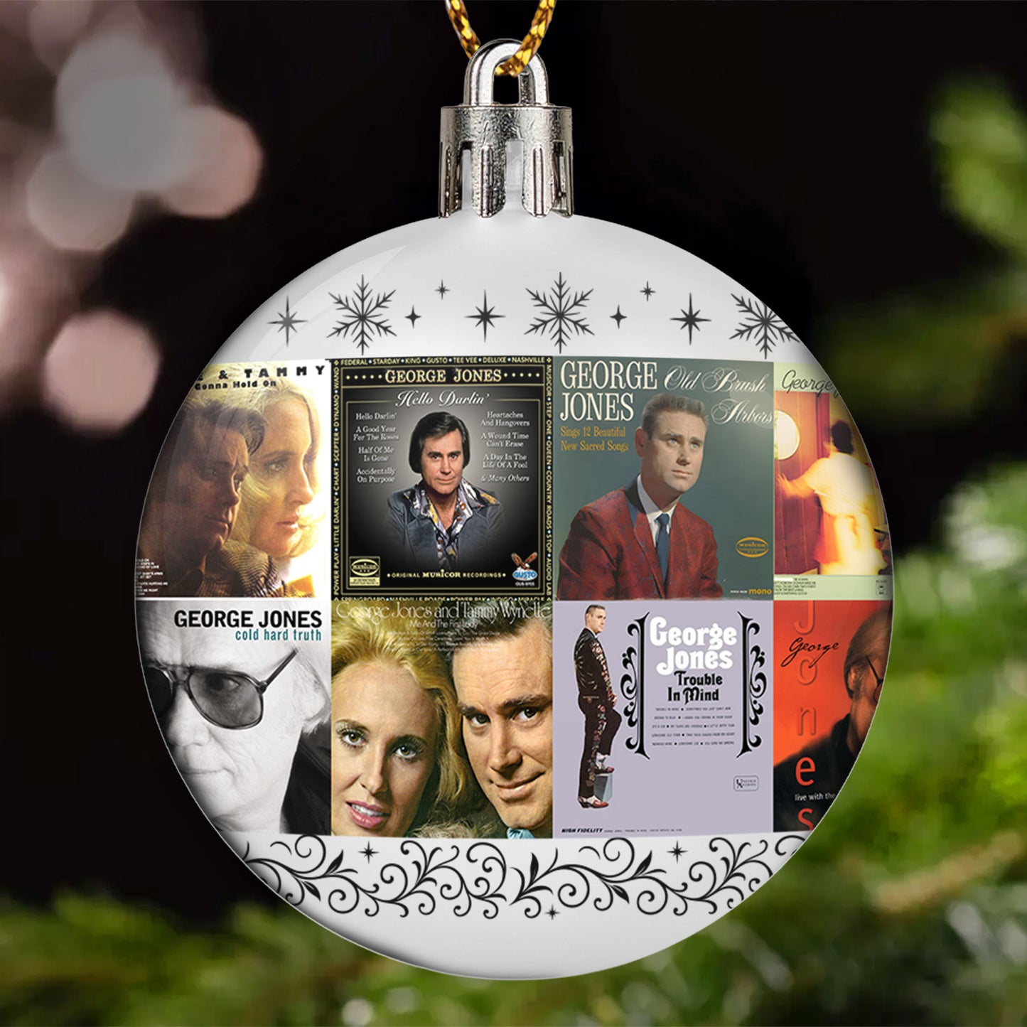 George Jones Ball Ornament – Classic Country Spirit for the Holidays